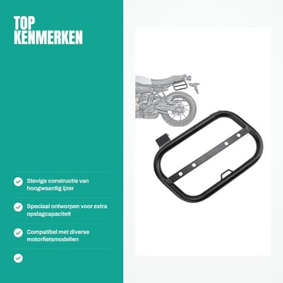 Dailygoods- Zijsteunbeugel Veilig - Motorfiets Kofferbaksteunbeugel