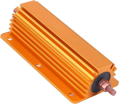 200W 1Ohm Draadgewonden Weerstand met Aluminium Behuizing voor Hoogstroomtoepassingen, Ideaal voor Voeding en Sensoren