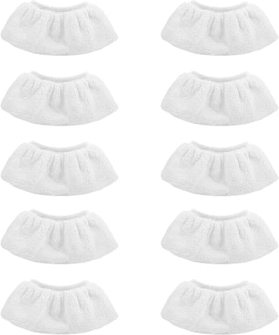 Set van 10 Microvezel Stoomreiniger Accessoires, Vervangcovers voor Handstoomreiniger, Wasbare Katoenen Handdoeken