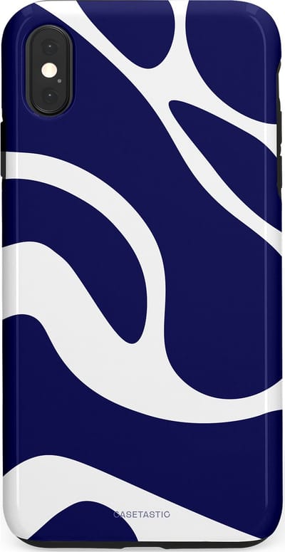Casetastic Hoesje Geschikt voor Apple iPhone Xs Max - Stijlvolle Beschermende Duo-layer Case - Zeebries Golven