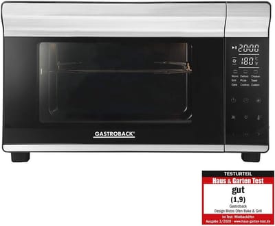 Multifunctionele Mini Oven met hetelucht en draaispies - 26L Capaciteit