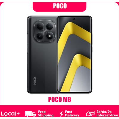 Xiaomi POCO M8 5G - 8GB/256GB - Zilver - 6.77 inch AMOLED - 50MP AI Camera - 5520 mAh Accu