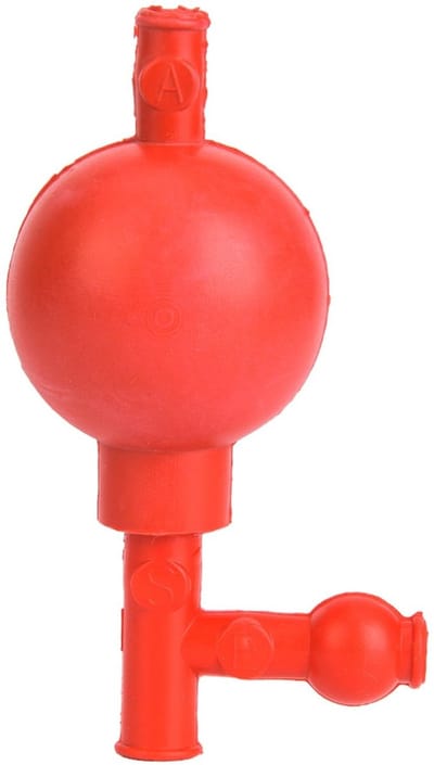 Dailygoods- Zuigbol met 3 Openingen - Efficiënte Zuigkracht - Gecontroleerde Absorptie - Voorkomt Besmetting - Hoogwaardig Rubber - Eenvoudig Te Gebruiken - Pipet