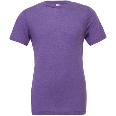 Bella+Canvas Unisex Triblend Crew Neck T-Shirt CV3413 - Purple Triblend (Heather) - XL