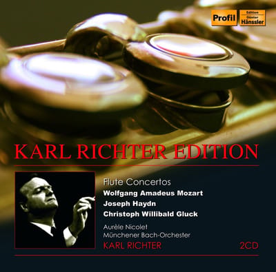 Aurèle Nicolet, Münchener Bach-Orchester, Karl Richter - Mozart, Haydn, Gluck: Flute Concertos (2 CD)
