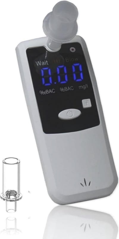 Alcohol pocket tester with LED display low power consumption - test possibility - 350 tests - Easy operation - 10 memory elements alcohol testers