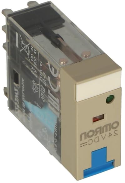 Instelrelais - Schakelrelais Plug-in - Elektronica Besturen - DPDT Contacten - 4 x 3.1 x 1.2 cm - Grijs