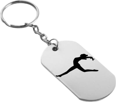 Akyol - ballerina sleutelhanger - Ballerina - familie vrienden - cadeau - 54 x 29mm
