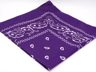 Jumada's - Bandana - Boerenzakdoek - Multifunctionele Doek - Paisley - Paars - 54 x 54 cm