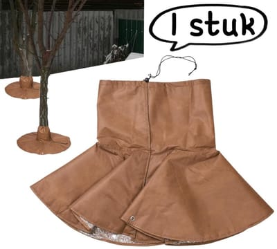 1 stuk - Isolatiehoes voor boomwortels - Winterbeschermingszak voor boom met constante temperatuur Isolatiehoes voor boomwortels - Koude- en vorstbeschermingshoes voor boomstammen van bloemen - Bruin (aluminiumfolie isolatie katoen 30*30*100cm)