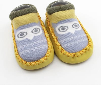 Jumada's - Slofjes - Sloffen - Babyslofjes - Babysokken - Babyschoenen - Anti slip - Geel - Kraamcadeau - Cadeau - Baby slof - Babyslofjes - Baby sokken
