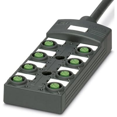 Phoenix Contact SACB-8/ 8-10,0PUR SCO P 1452521 Passieve sensor/actorbox M12-verdeler met kunststof schroefdraad 1 stuk(s) Piece