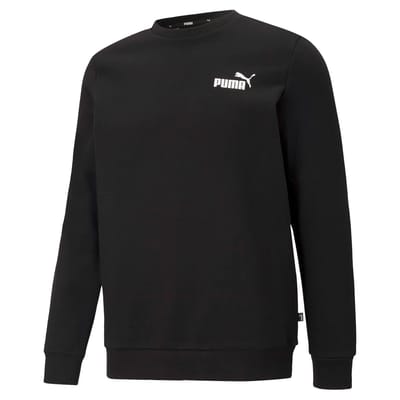 Puma sweater ESS Small Logo Crew zwart - comfortabele sporttrui XS.