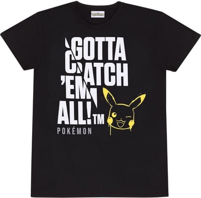 Pokémon Jumbo T-shirt zwart XL Katoen - Anime, Fan merch, Gaming, Nintendo