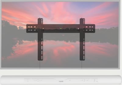 Cavus WMF204 ARCW Premium Tv Muurbeugel & Ophangbeugel geschikt voor Sonos Arc soundbar wit - Waterpas