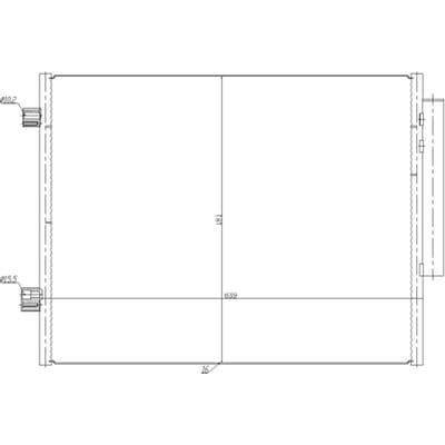 Condensor, airconditioning NRF 350458