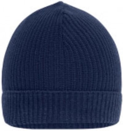 Myrtle Beach - Gebreide Muts Met Omslag - Navy - One Size.