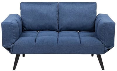 BREKKE - Slaapbank - Marineblauw - Polyester