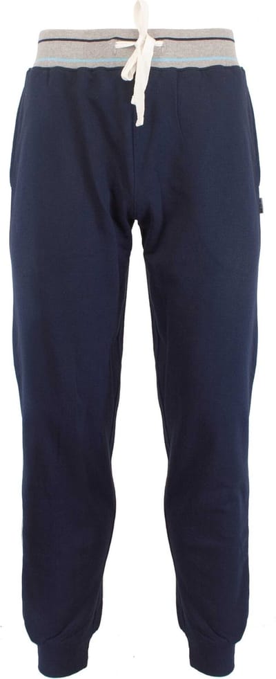 M.E.Q. Heren Jogging Broek-Lang Donker Blauw -Maat S