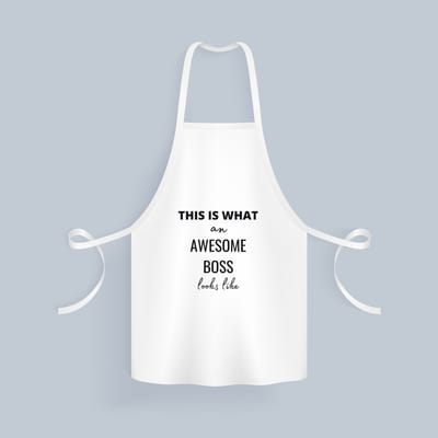 Akyol - this is what an awesome boss looks like Keukenschort - Collega - cadeau collega - cadeau - cadeau werkgever - baas - 82 bij 71 cm