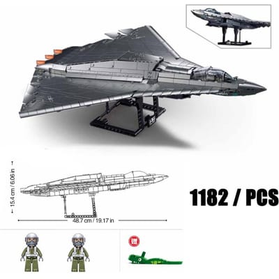 Sluban de Haute Qualité Haute Qualité 1:44 J-36 Haute Qualité Stealth Haute Qualité Chasseur Kit de Construction Haute Qualité Bâtiment Blocs Haute Qualité