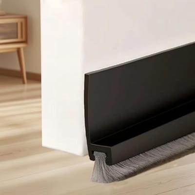 Tochtstopper voor Deuren - Zwart - 100 cm - Borstelafdichting - Vochtbestendige Deur