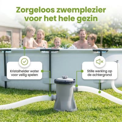 Bestway Rond Steel Pro Zwembad - 366 x 76 cm - Blauw - Inclusief Pomp - Solar Mat - Zwembadfilterpomp - Onderhoudspakket - 5-delig