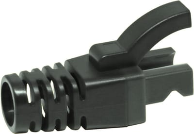 DINTEK - Boot voor CAT6 (100 pcs) - Zwart - geschikt voor passthrough plug - 1601-09014