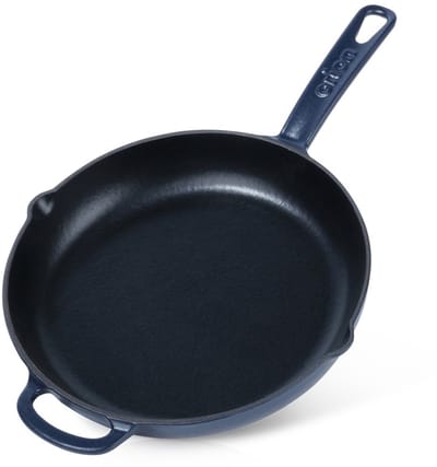 Koekenpan Gietijzeren Geëmailleerd LITINA 26 cm - Multifunctionele Pan voor Vlees - Groenten