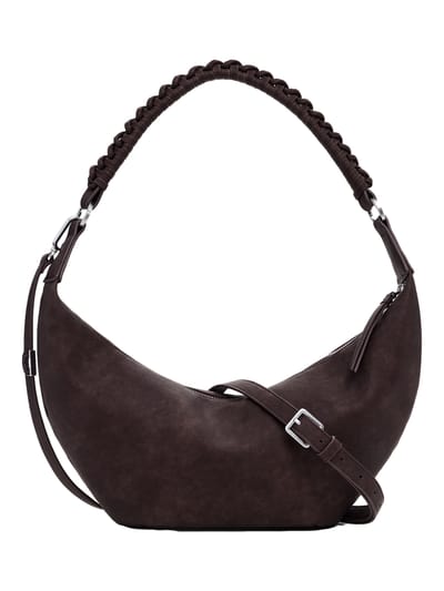 Desigual schoudertas Zante Half Logo Crossbody Bag Chocolate donkerbruin
