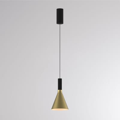 Molto Luce LED hanglamp LORA I, messing, Ø 15 cm, dimbaar, 40°, CCT