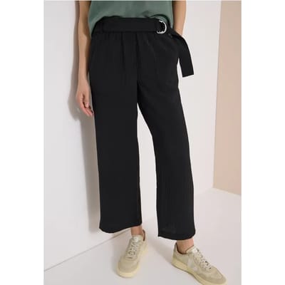 7/8 High Waist broek met wijde pijpen in Loose Fit