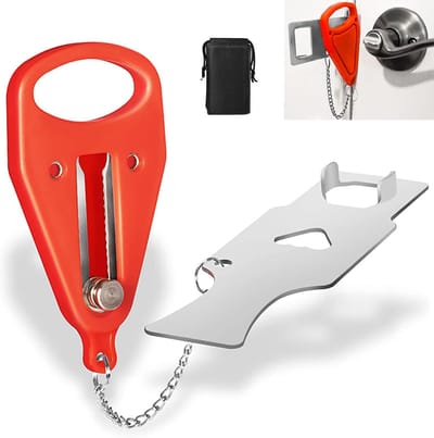 Deurkettingen Veiligheid Solid Heavy Duty Deur Extra Lock Draagbare Deurslot Home Security Deur Locker Deurslot Beveiliging Apparaten voor Reizen Thuis Appartement Living Hotel Motel