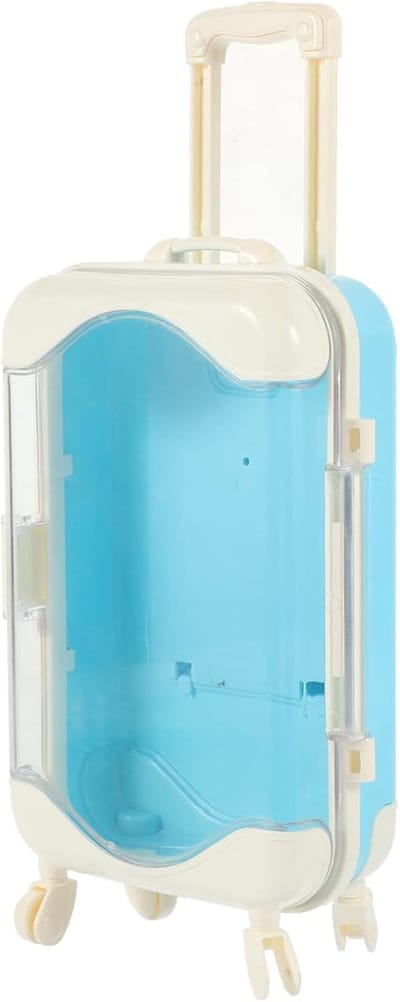 Miniatuur Koffer - Speelgoed Koffer - Rollenspel Decoratie - Levensgetrouwe Uitvoering - 15 x 9 x 4.8 cm - Blauw