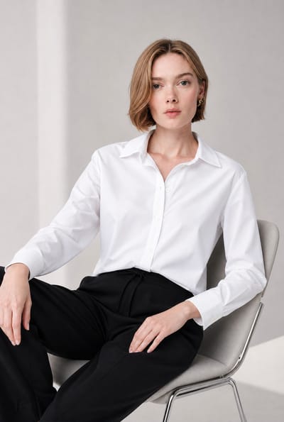 Iva blouse technical jersey | White - White / S
