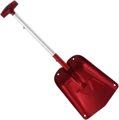Sneeuwschep Uittrekbaar - Opvouwbare Schep - Winter Sneeuwruimen - Aluminiumlegering - 65 cm - Rood