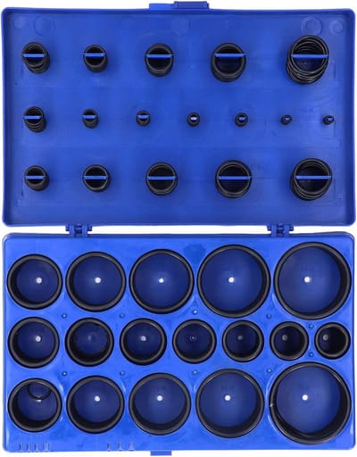 419-delige O-Ring Set van Rubber en Hybrid voor Sanitair, Ideaal voor Leidingen en Kranen
