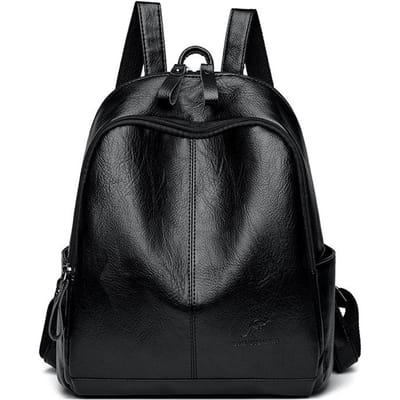 Koreaanse Nieuwe Stijl Trendy en Veelzijdige Zachtleren Rugzak Studenten Schooltas Casual Reistas Dames Tas