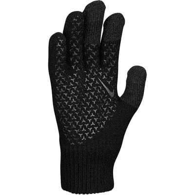 Nike Heren Gebreide Twisted Grip Handschoenen (Zwart)