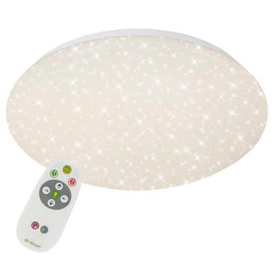 BRILONER Verb - Plafonnière dimbaar - plafondlamp - incl. afstandsbediening - kleurtemperatuurregeling - LED - 15 Watt - 1300 Lumen - Ø 29,3 cm - wit