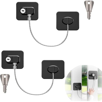 My Ninki ® Kinderveiligheid Universeel Slot voor Koelkast, Kast, Deur en Raam, 2 Stuks, Zwart