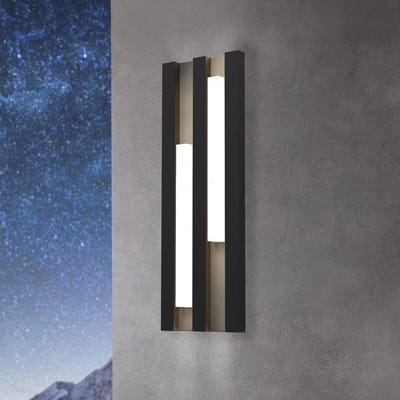 EGLO Fandina Wandlamp Buiten - LED - 41,5 cm - Zwart/Wit
