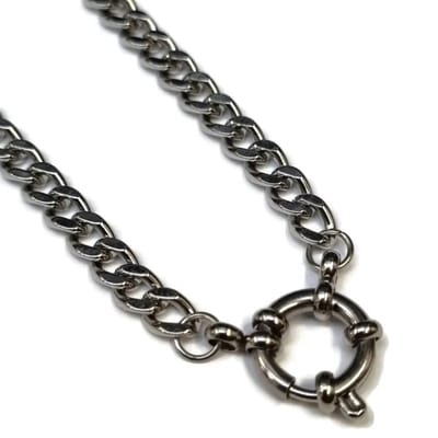 Bedelketting - Stalen gourmetschakel - Verkleurt niet - 50cm