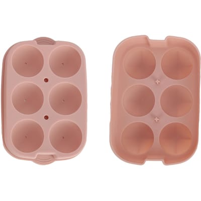 Moule à glaçons DIY en silicone Moule à glaçons pour la maison, le bar, les fêtes, les cocktails Rose clair 6 trous 45 mm gray