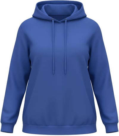 Angel of Style - Dames - Hoodie capuchonsweater neonkleur - Neon blauw - Maat 44
