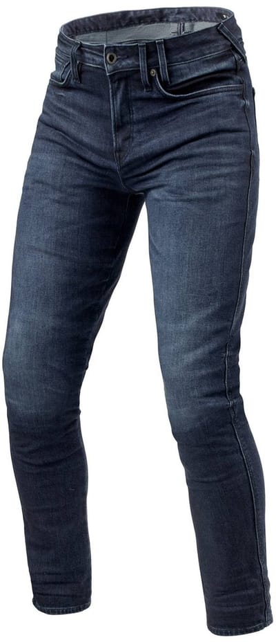 REV'IT! Jeans Carlin SK Dark Blue Used L34 Motorcycle Jeans - Maat 32/34 - Broek
