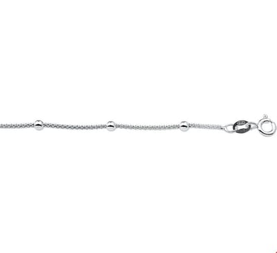 Zilver Gerhodineerd Armband Bolletjes 3,0 Mm 18 Cm 1324680