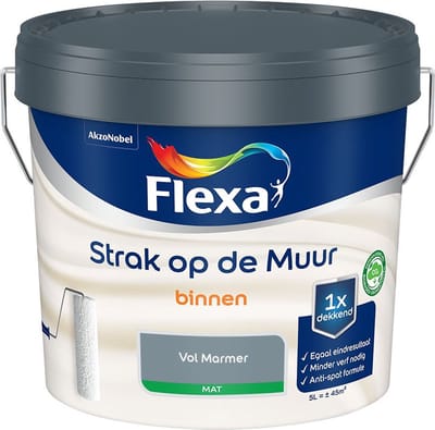 Flexa - Strak Op De Muur Binnen Mat - Vol Marmer - Mengverf - 5 L