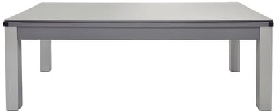 Vente-unique Modulaire tafel - Biljart en pingpong BALTHAZAR - 213 x 112 x 81,5 cm - Grijs L 213.4 cm x H 81.5 cm x D 111.8 cm