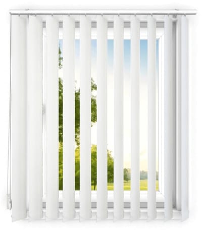 time4blinds - verticale lamellen - verduisterende lamellen voor kantoorwerkplekken en voor thuis - Slaapkamer Jaloezieën - Keuken Jaloezieën - 100x120 cm - Grijswit